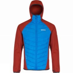Regatta Mens Andreson II Hybrd Jacket Burnt Tikka / Hydro Blue
